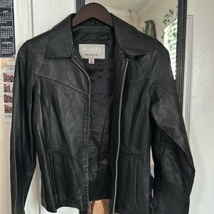 A leather jacket from Wilson’s leather,size S, good condition worn a few times.